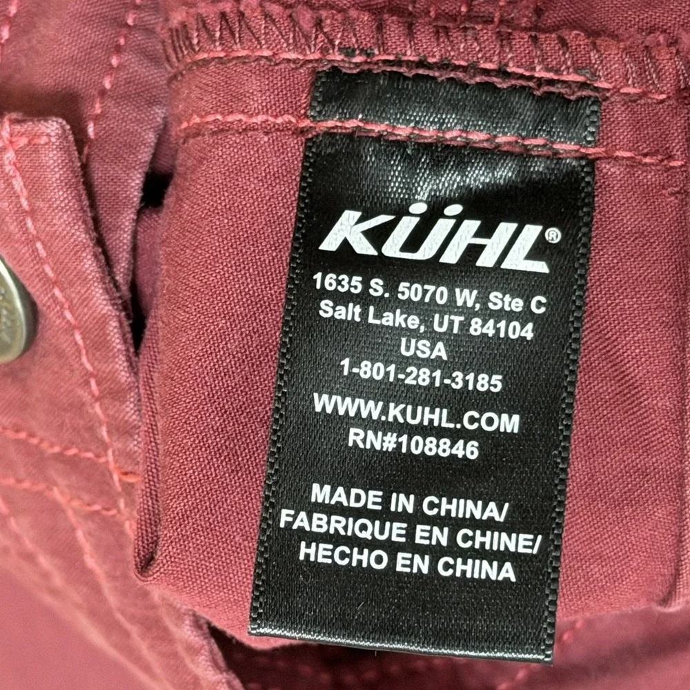 KUHL Womens SPLASH‎ 10'' Cargo UPF 50 Hiking Shorts Size 8 Pink Outdoor Gorpcore